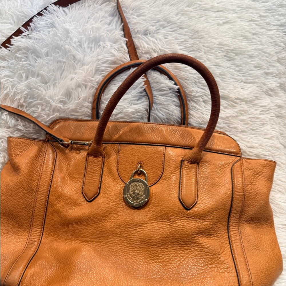 Vince Camuto Caramel Leather Tote